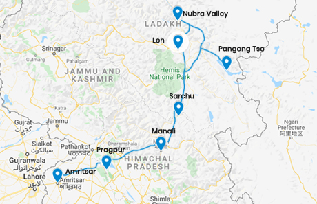 Ladakh Map